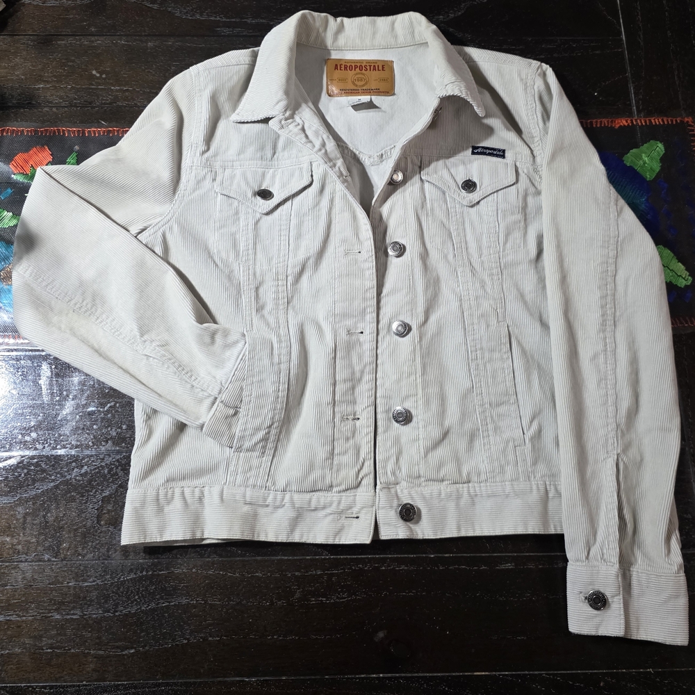 Aeropostale Women's Cream Jacket